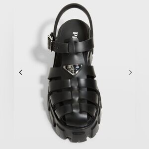 Authetic Prada chunky rubber sole fisherman sandals size 8